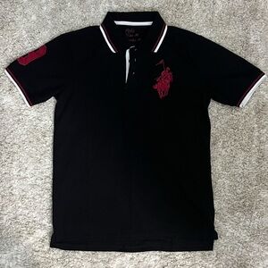 Polo by Ralph Lauren Black Shirt with Red Accents